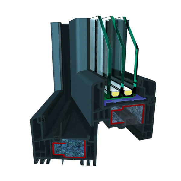 M-9000 ablak sarokmetszet