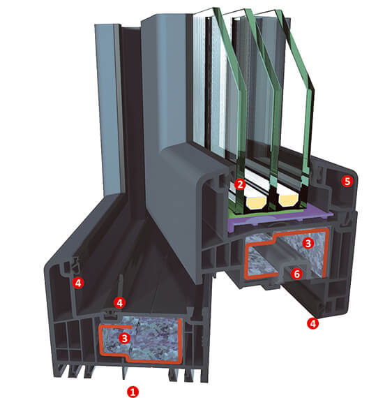 M-9000 ablak sarokmetszet